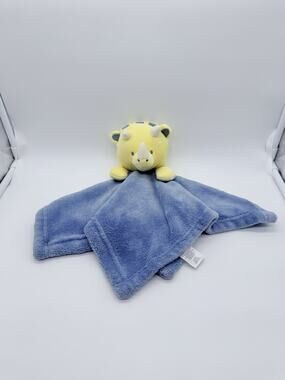 Kyle & Deena Dinosaur Lovey Security Blanket Triceratops Yellow Blue Baby Plush
